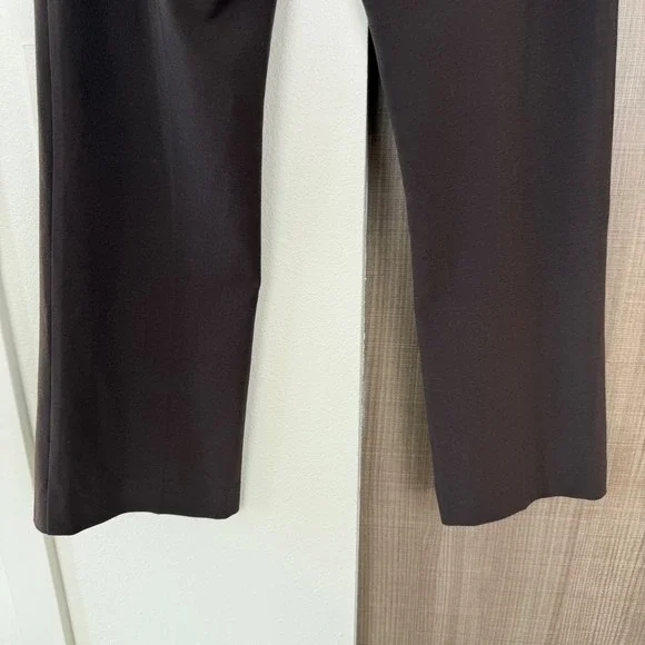 NWT Frame Espresso Brown Le Crop Mini Boot Trouser Pants Size 6 - Picture 11 of 14